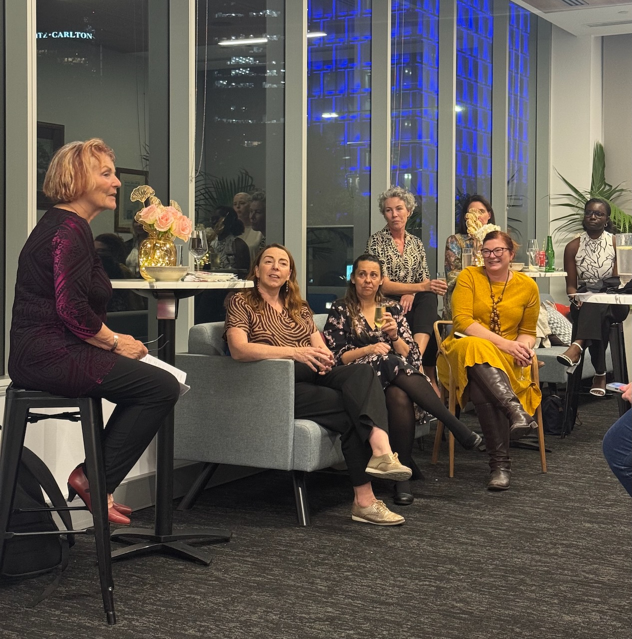 Elena presents to a group of inspirational women